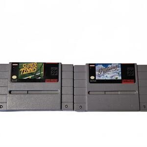 Super Nintendo Entertainment System (SNES) Games / Super Tennis & Pilotwings